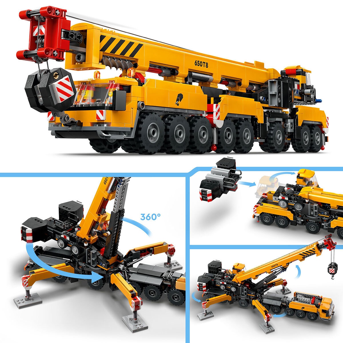 Lego City Yellow Mobile Construction Crane Item Image