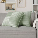 Velvet Pleated Pillow 2-Pack Set