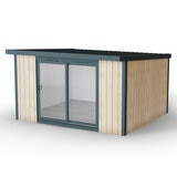 Installed Green Retreats Basebox Garden Room 4.2m x 3.6m