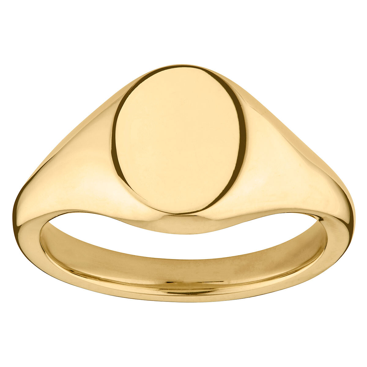 Oval Signet Ring, 18ct Yellow Gold Costco UK