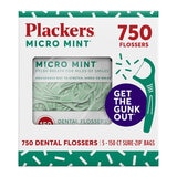 Plackers Micro Mint Flossers, 750 Pack