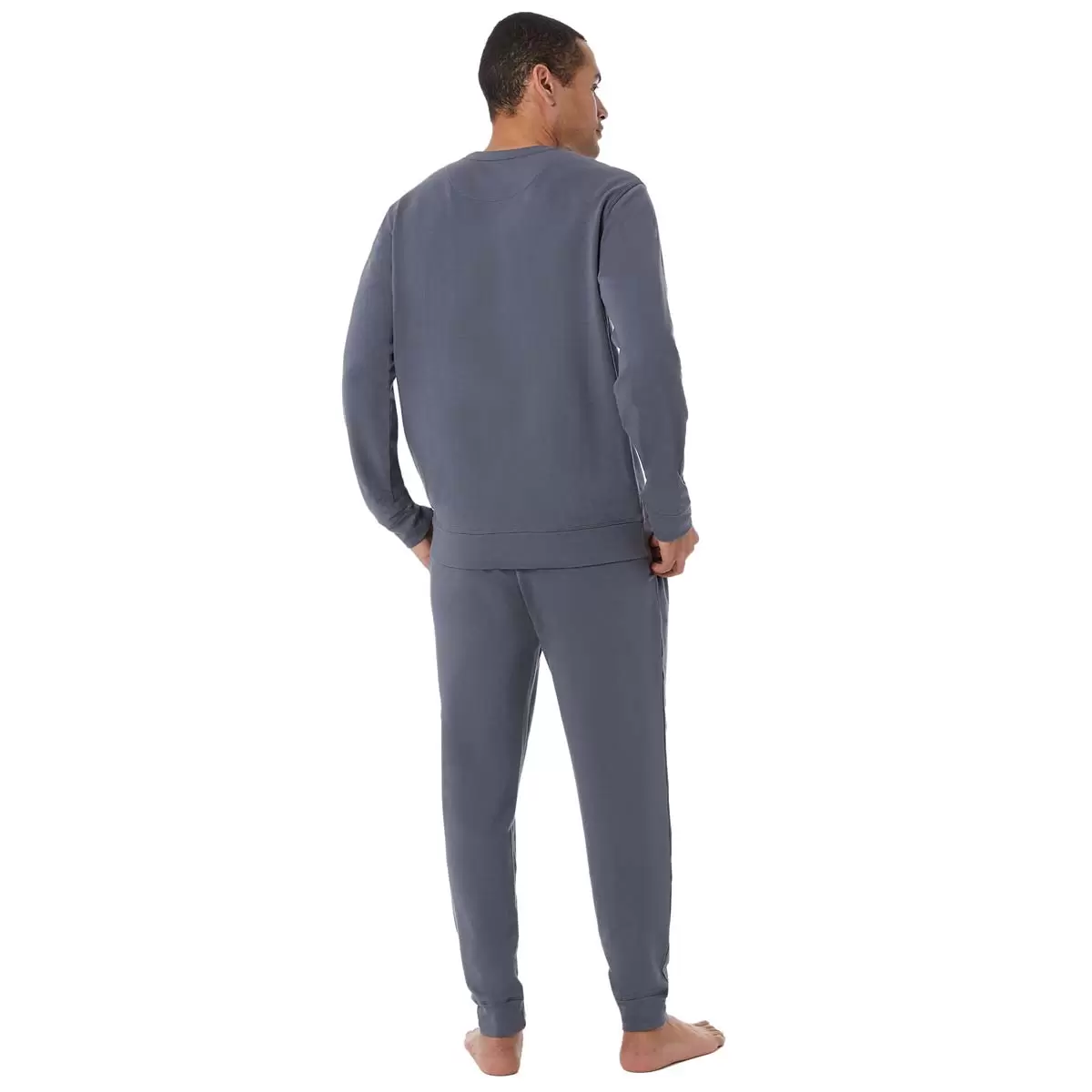 32 Degrees Men's Ultra Stretch Cotton Lounge Set in Faded Plank, Extra Large