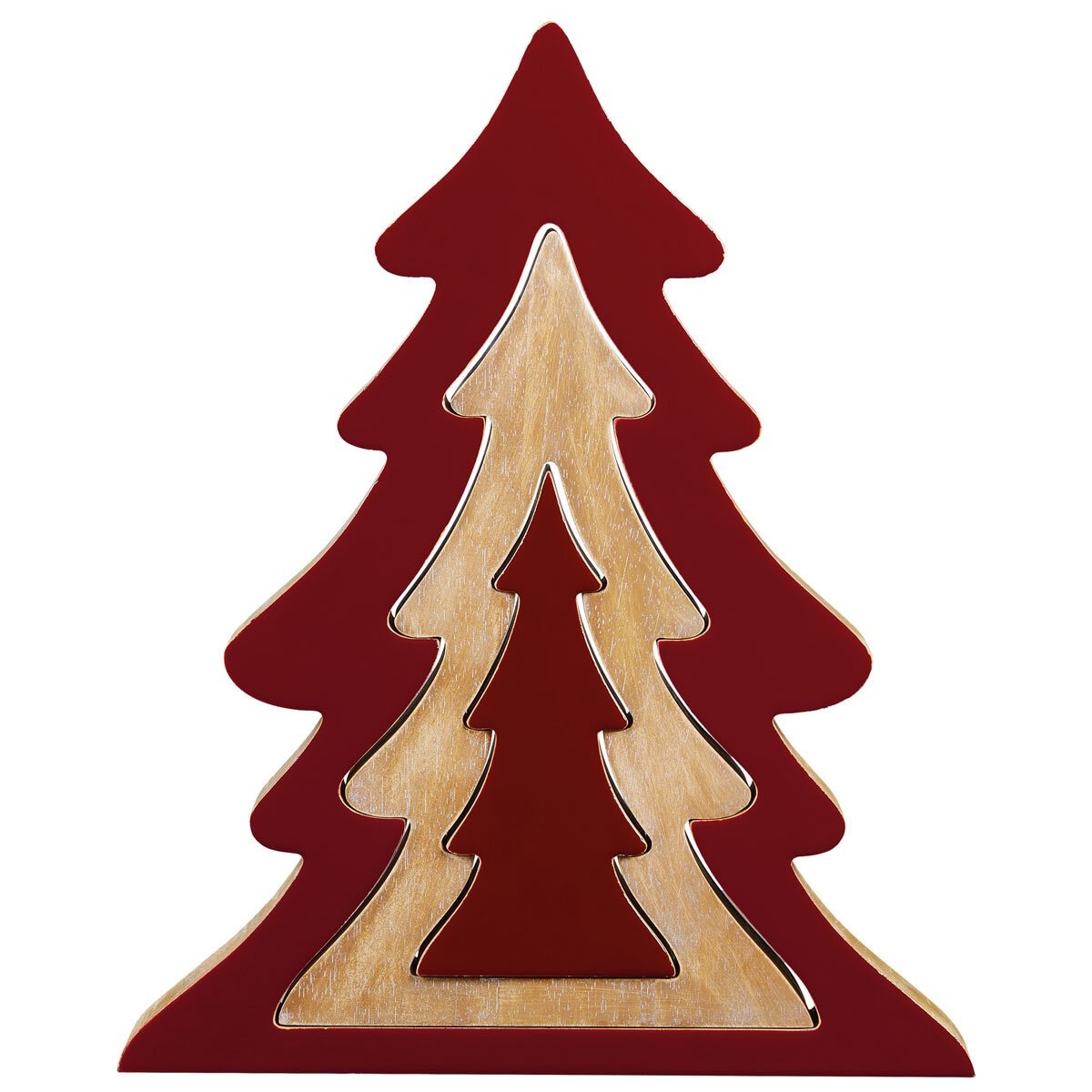 Buy Nesting Wood Tree in Red Item Image at costco.co.uk