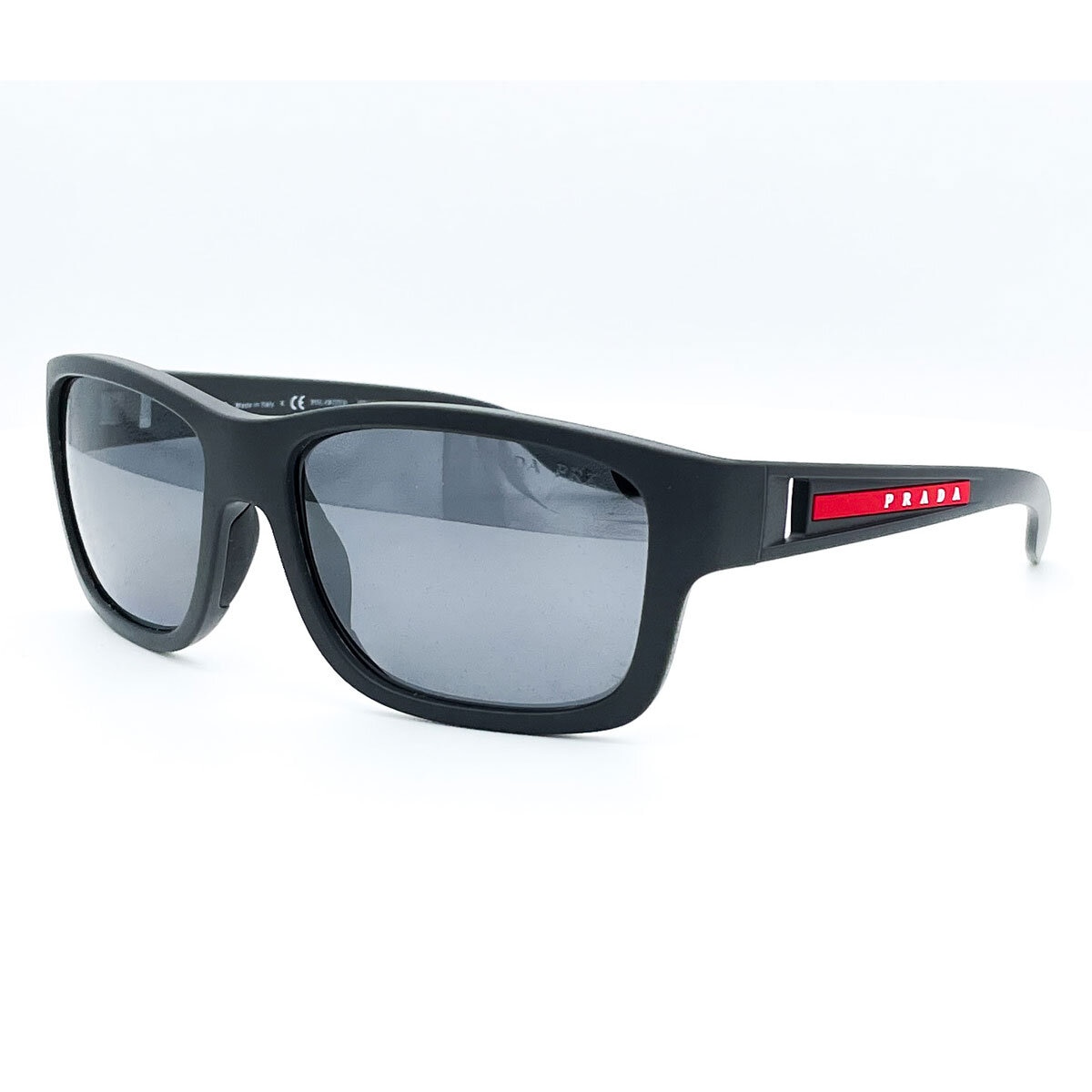 prada sport black rubber sunglasses