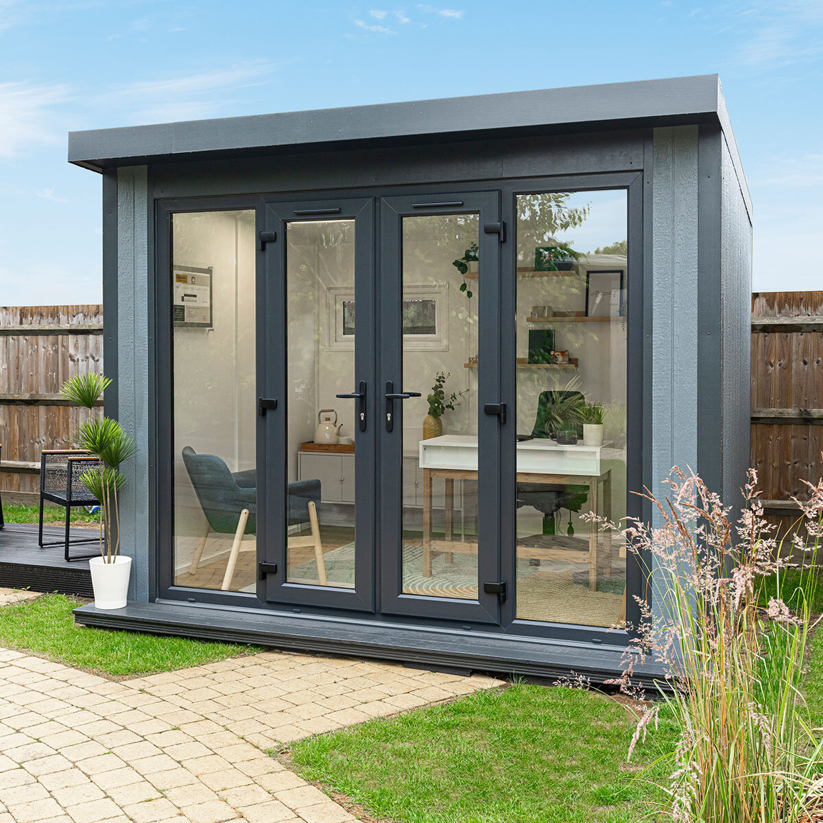 Installed Green Retreats Basebox Garden Room 3m x 3m