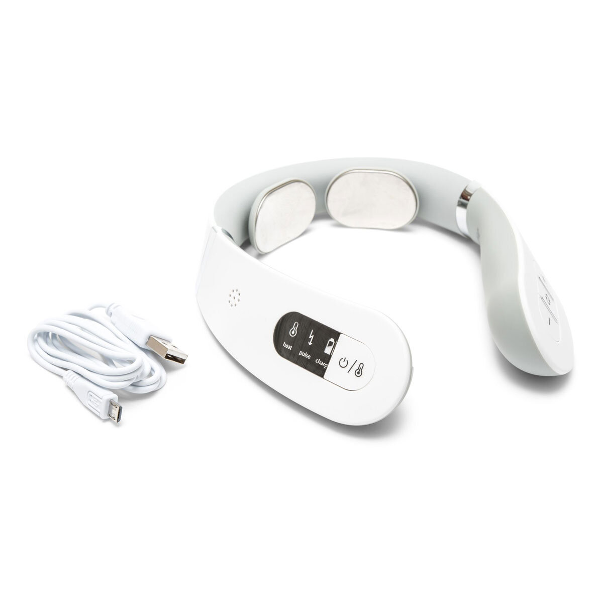 Front Profile of Bodi-Tek Neck & Shoulder Massager with charger