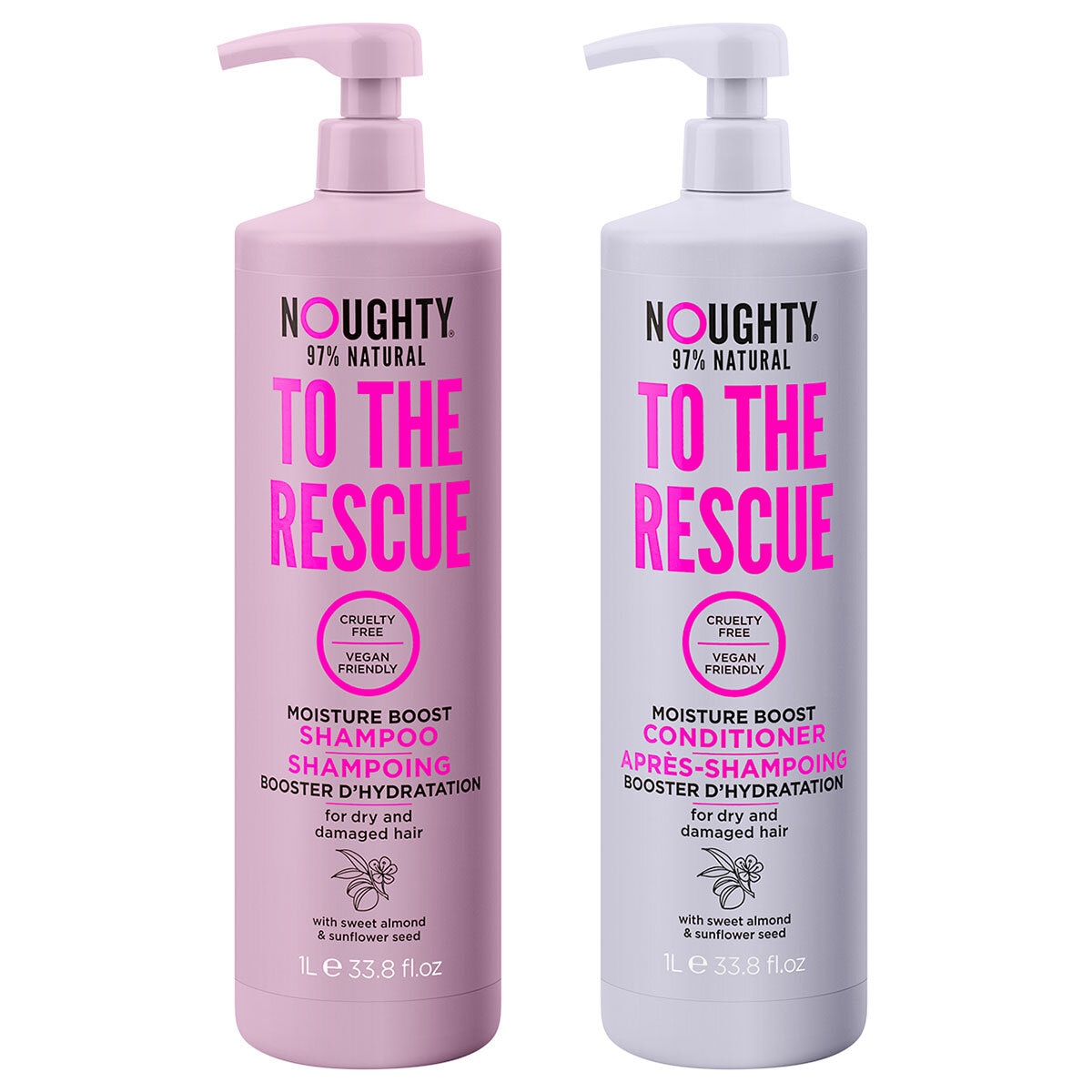 Noughty To The Rescue Shampoo & Conditioner 2 x 1L