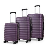 Rock Berlin 3 Piece Hardside Luggage Set in Purple