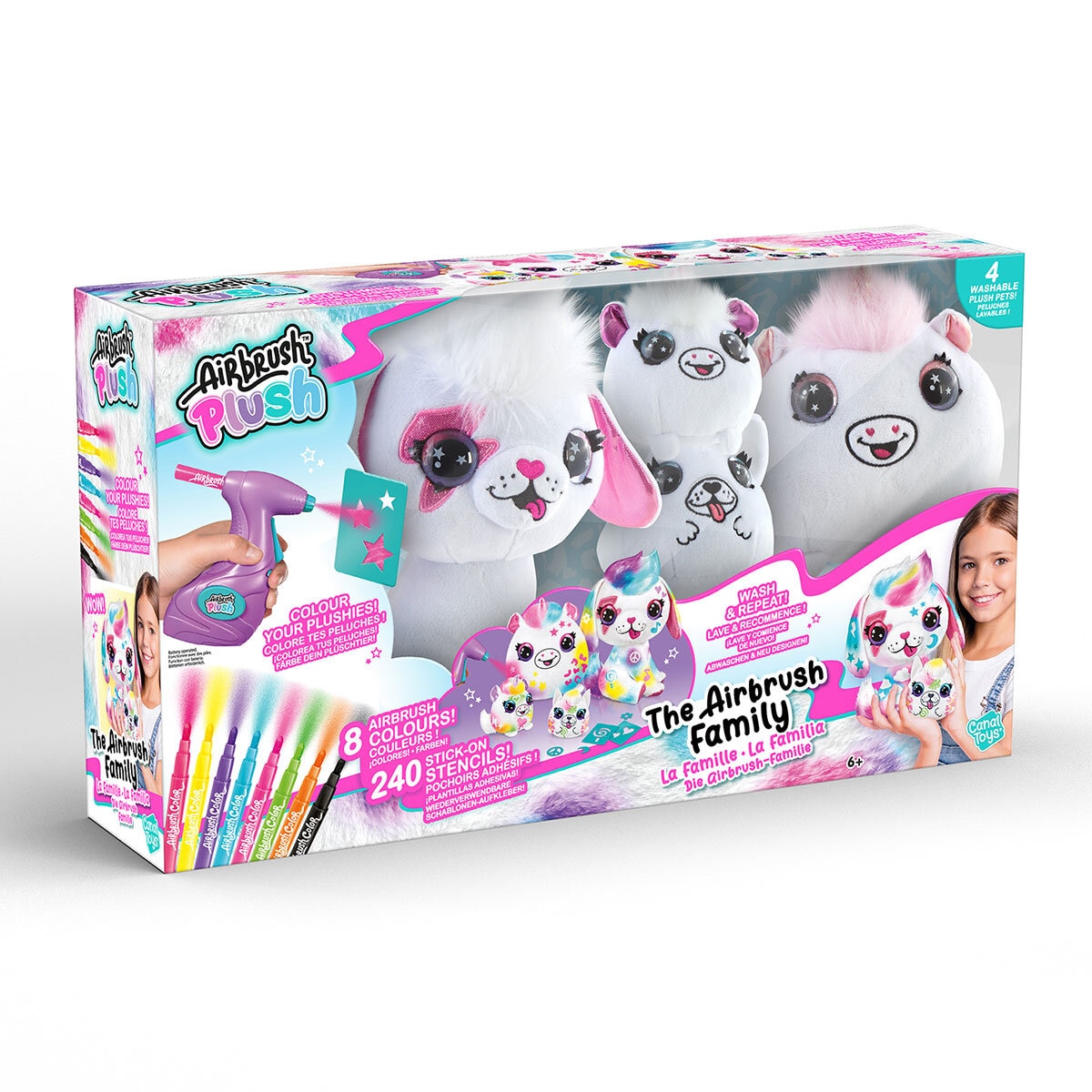 Airbrush Plush Family Box Image