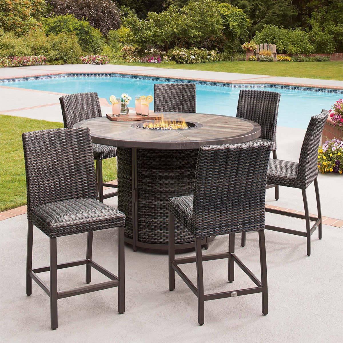Bar Height Fire Pit Table Costco : 20 Bar Height Patio Furniture Costco ...