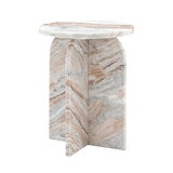 Gallery Amalfi Natural Marble Side Table