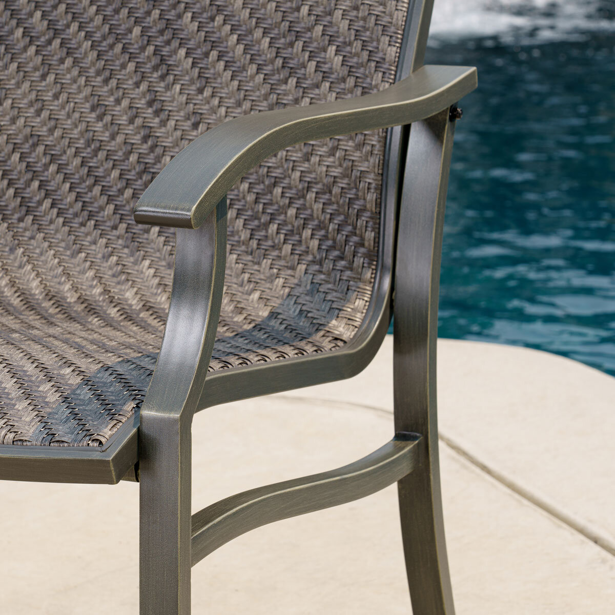 slingback outdoor dining chairs