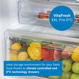 Bosch KGN362LDFG 321L Fridge Freezer, D Rated, in Stainless Steel