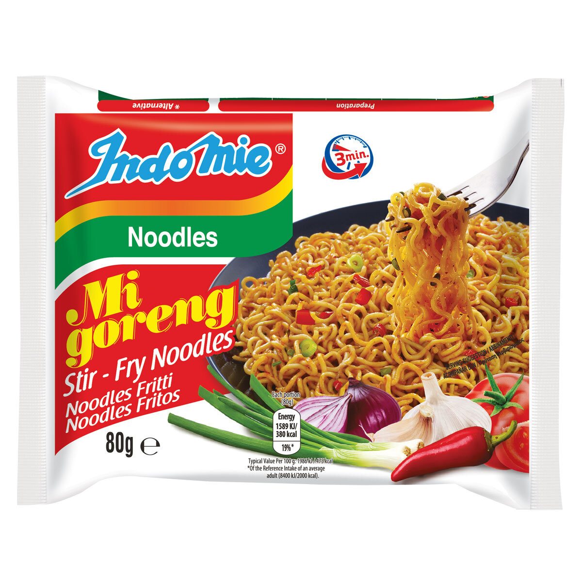 Indomie Mi Goreng Stir Fry Noodles, 80g