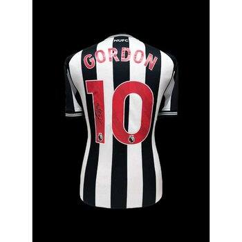 Anthony Gordon signed Newcastle United shirt