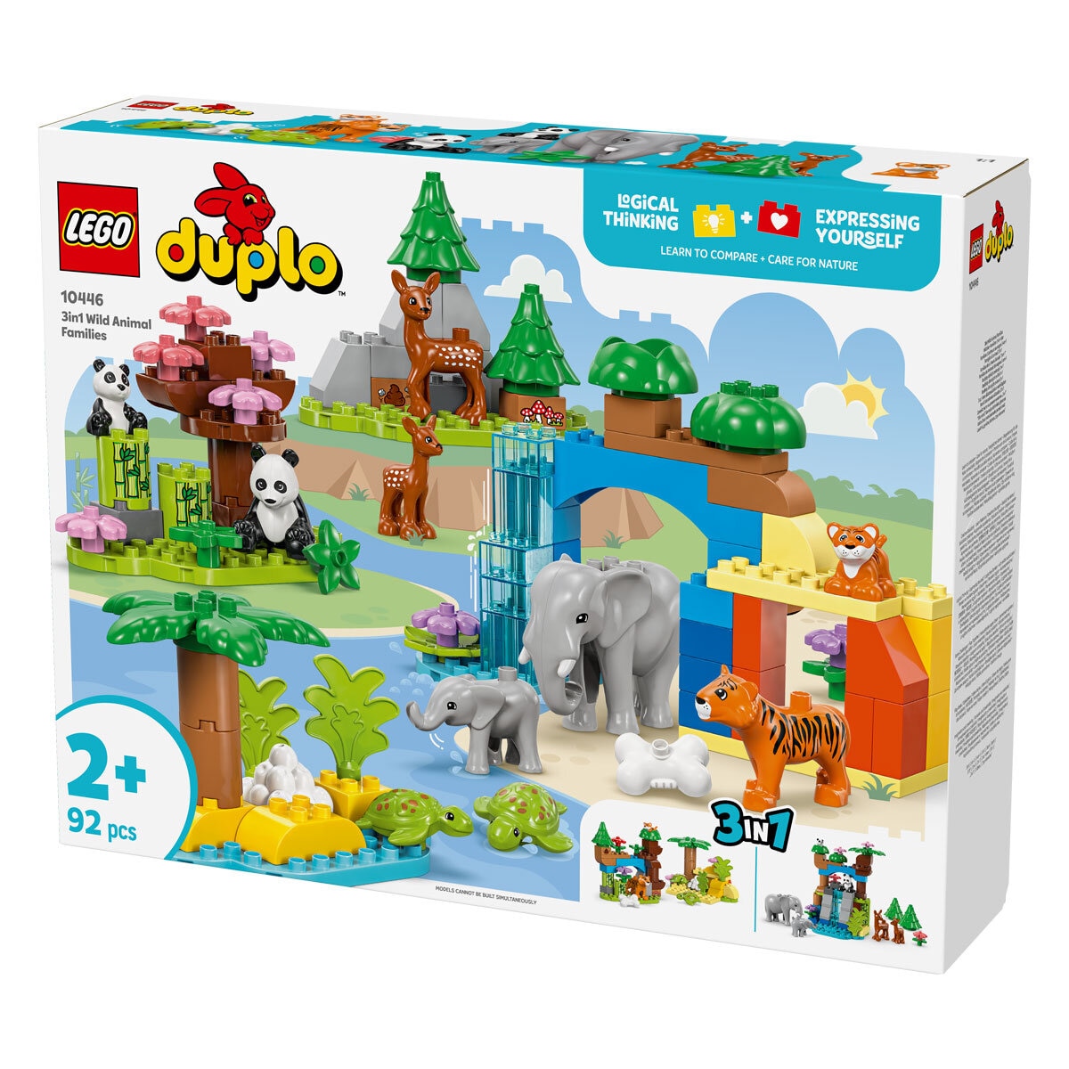 LEGO DUPLO Town 3 in 1 Wild Animal Families - Model 10446 (2+ Years)