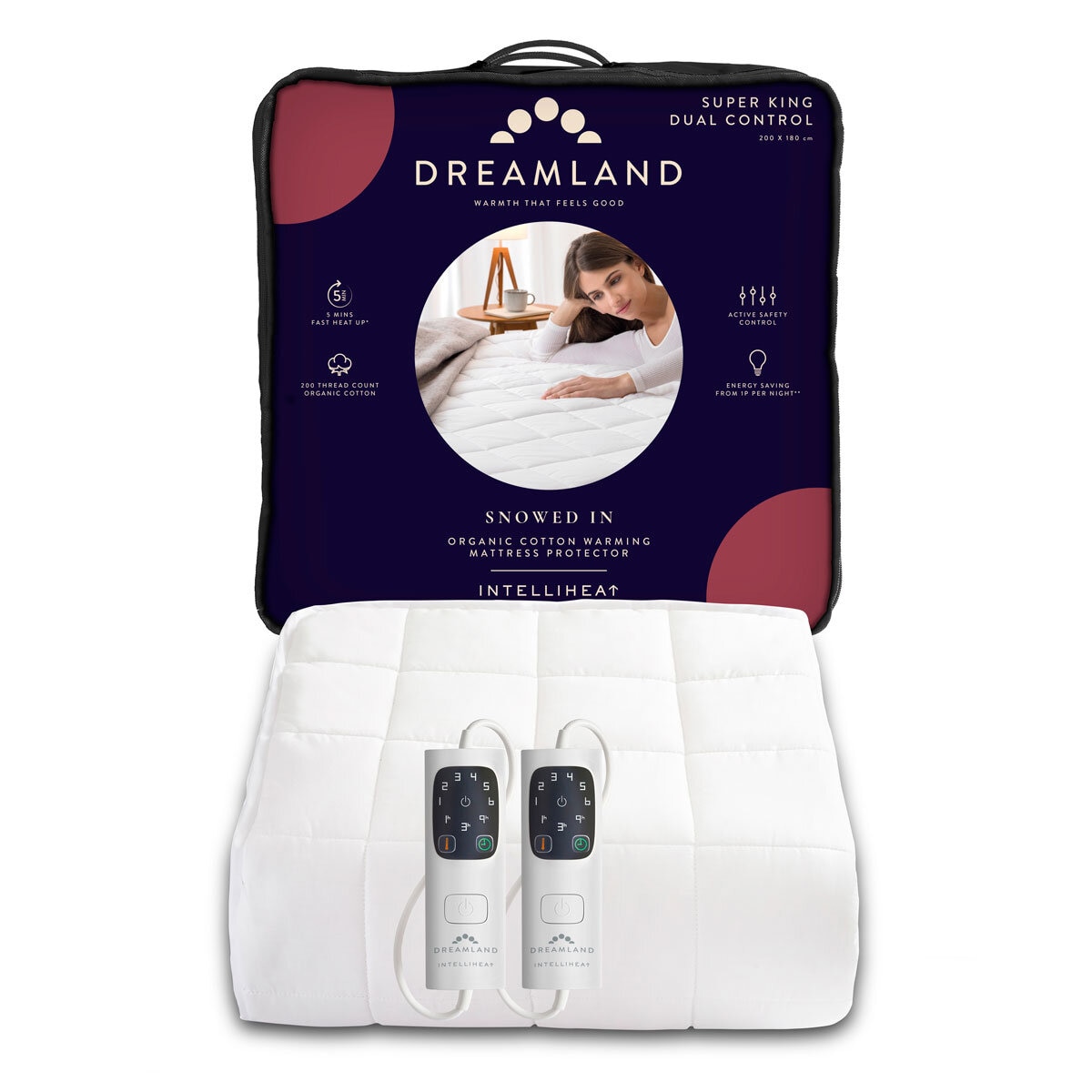 Dreamland Snowed In Heated Mattress Protector Super King on Costco.co.uk