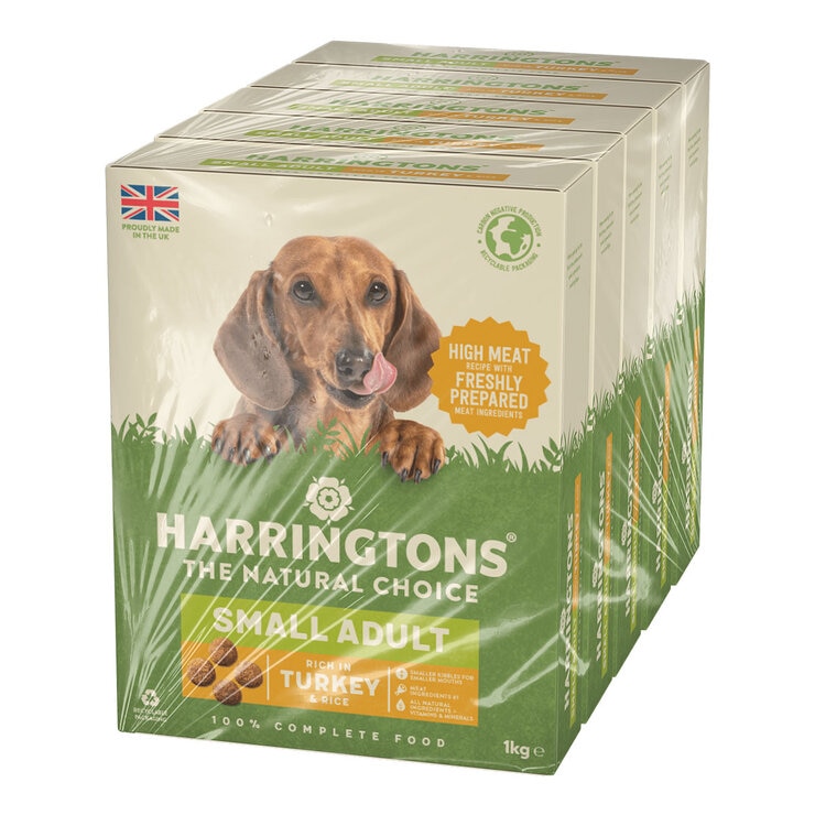 Harringtons Small Adult Dog Complete Turkey & Rice, 5 x 1kg Harringtons Small Adult Dog Complete Turkey & Rice, 5 x 1kg