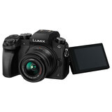 Panasonic Lumix Compact Camera DMC-G7KEB-K with Additional Lumix 25mm Prime Lens H-H025E-K