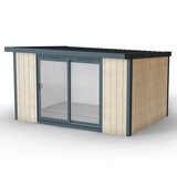 Installed Green Retreats Basebox Garden Room 4.2m x 3m