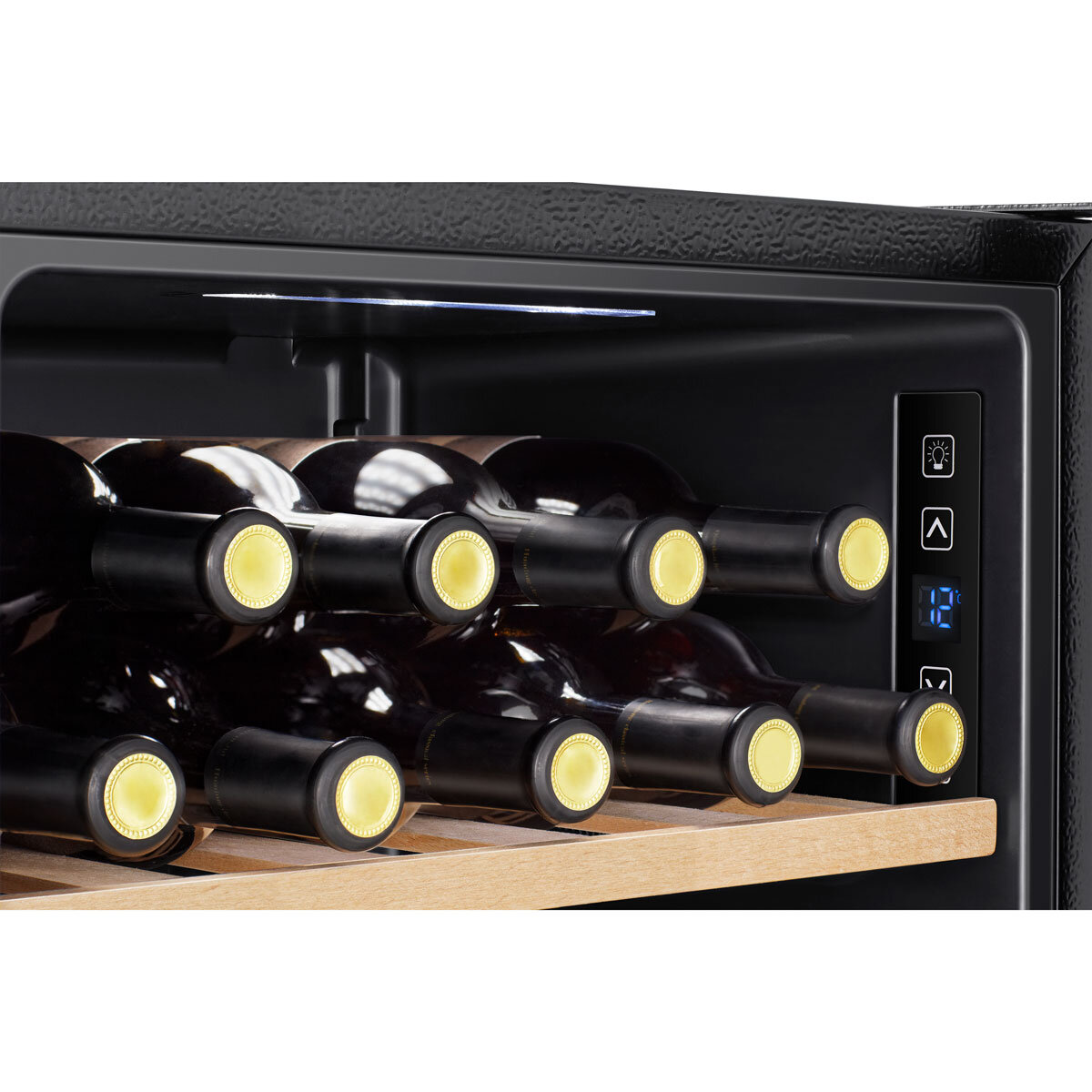 Hisense RW12D4NWG0, 30 Bottle Freestanding, Wine Cooler, G Rated in Black