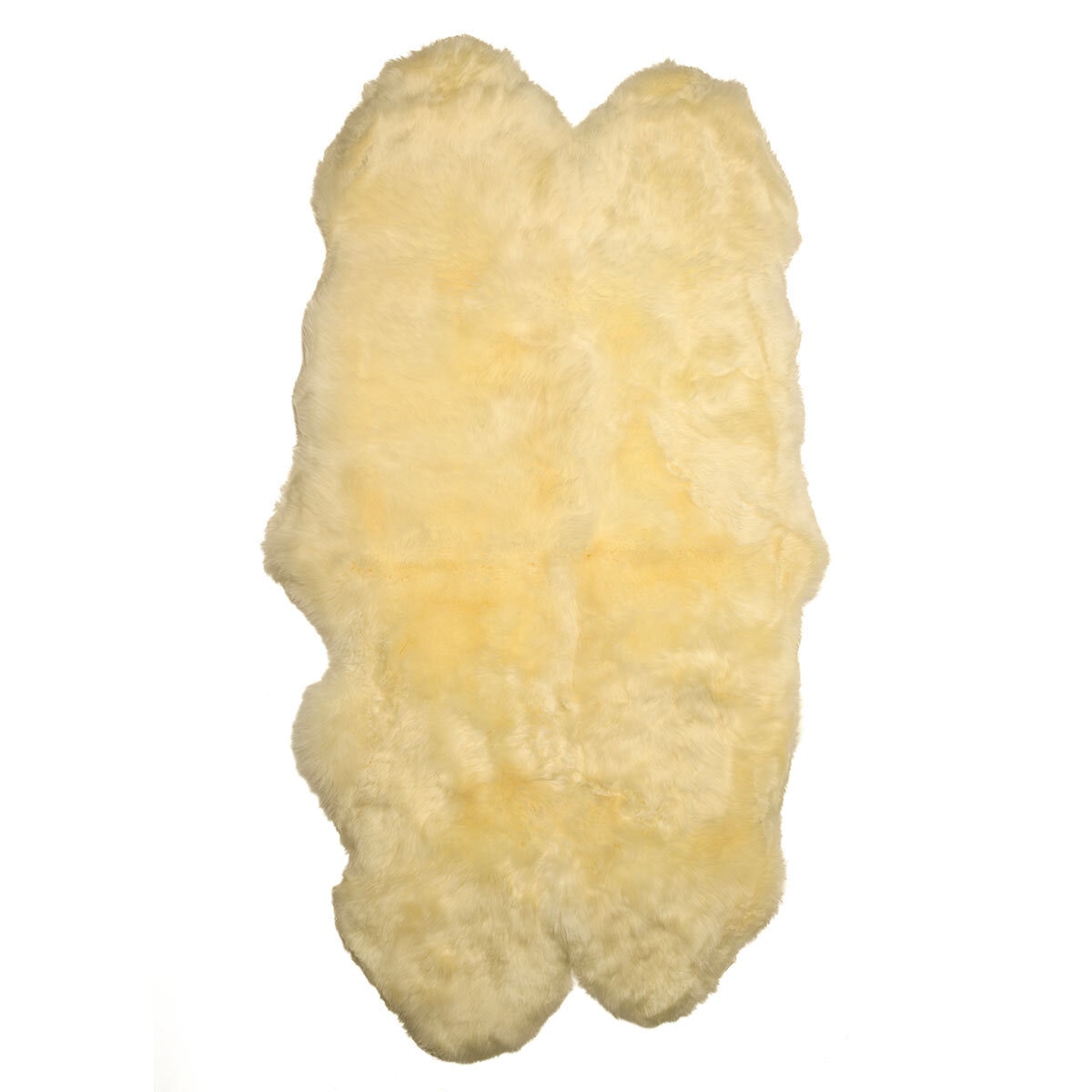 Naturally Sheepskin Quad Rug in Ivory close up