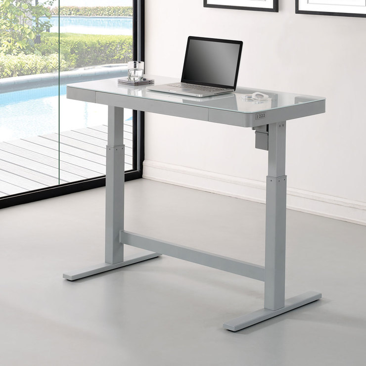 Tresanti Power Adjustable Height White Tech Desk | Costco UK