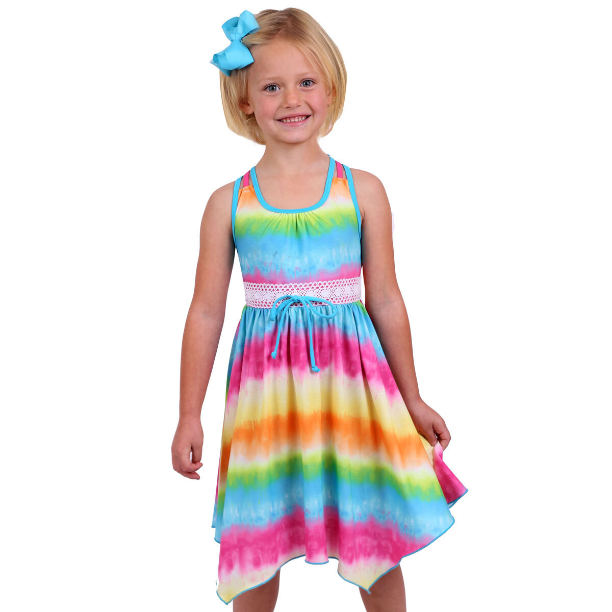 Jona Michelle Girl's Sundress in Rainbow, Size 3T | Costco UK