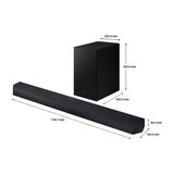 Dimensions for Samsung Q700D Soundbar