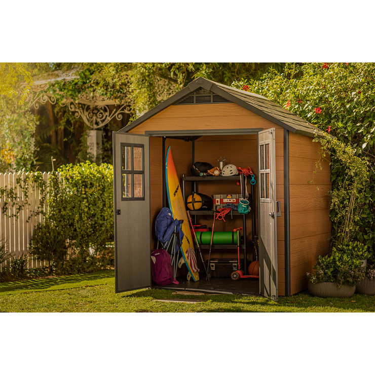 Keter Composite Newton 7ft 6" x 7ft 4" (2.3 x 2.2m) Shed ...
