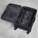 Rock Paris 3 Piece Softside Luggage Set in Navy