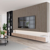 Ash Decorative Slated Wood Wall Panel in 2 Sizes (2 panels per pack)