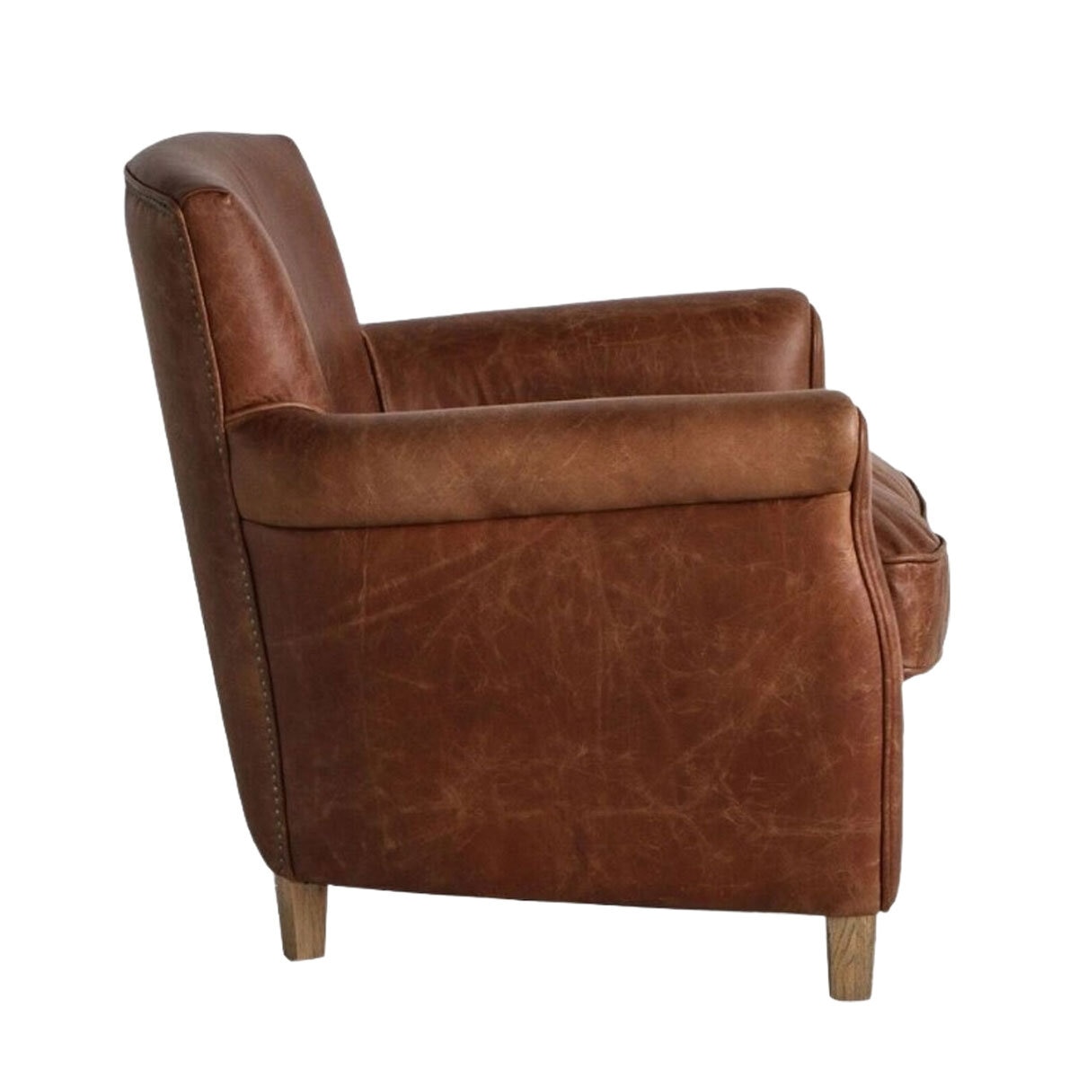 Gallery Mr. Paddington Vintage Brown Leather Armchair