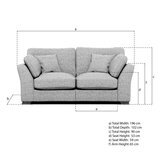 Selsey Pum ice Fabric 2 Seater Sofa