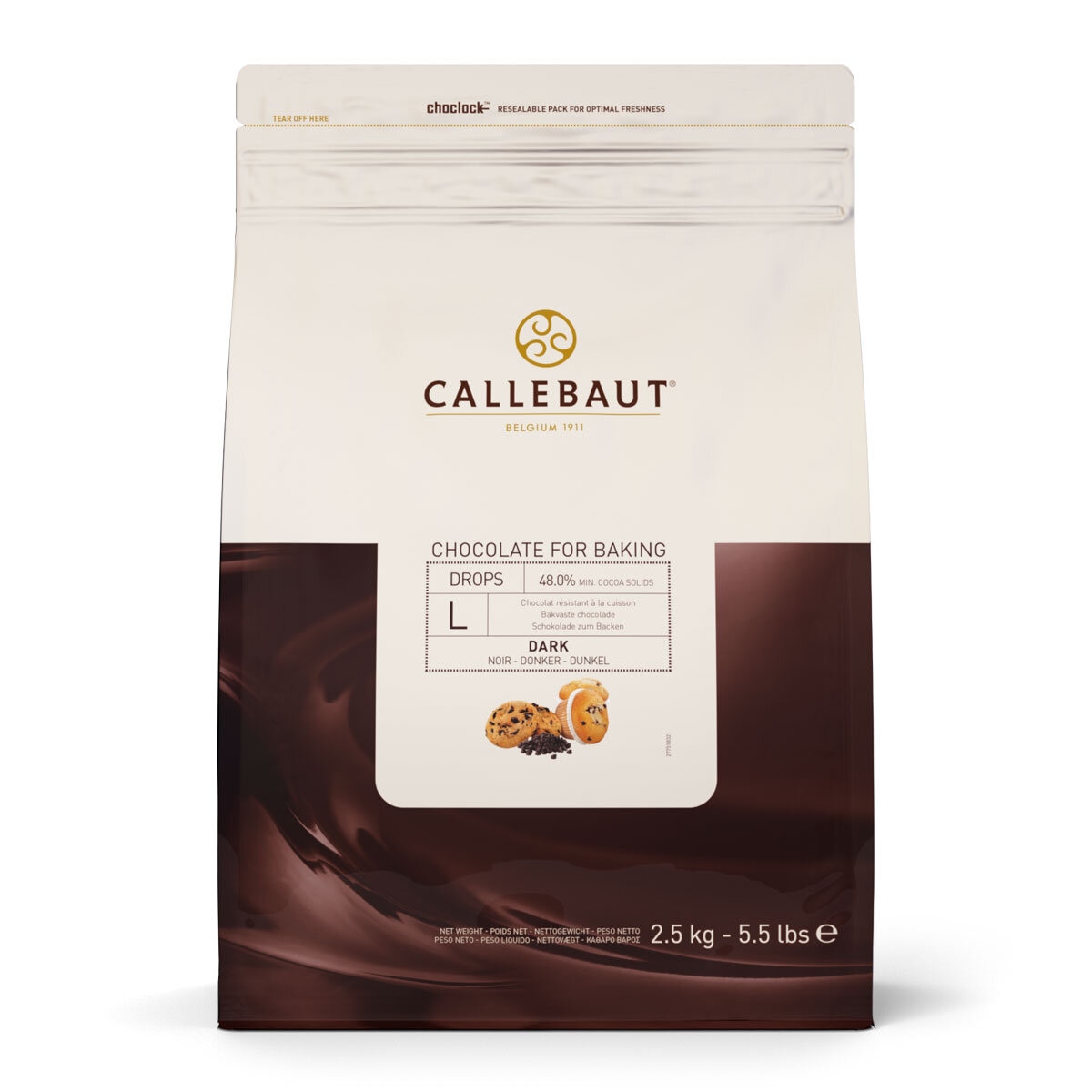 Callebaut Chocolate Baking Drops, 2.5kg