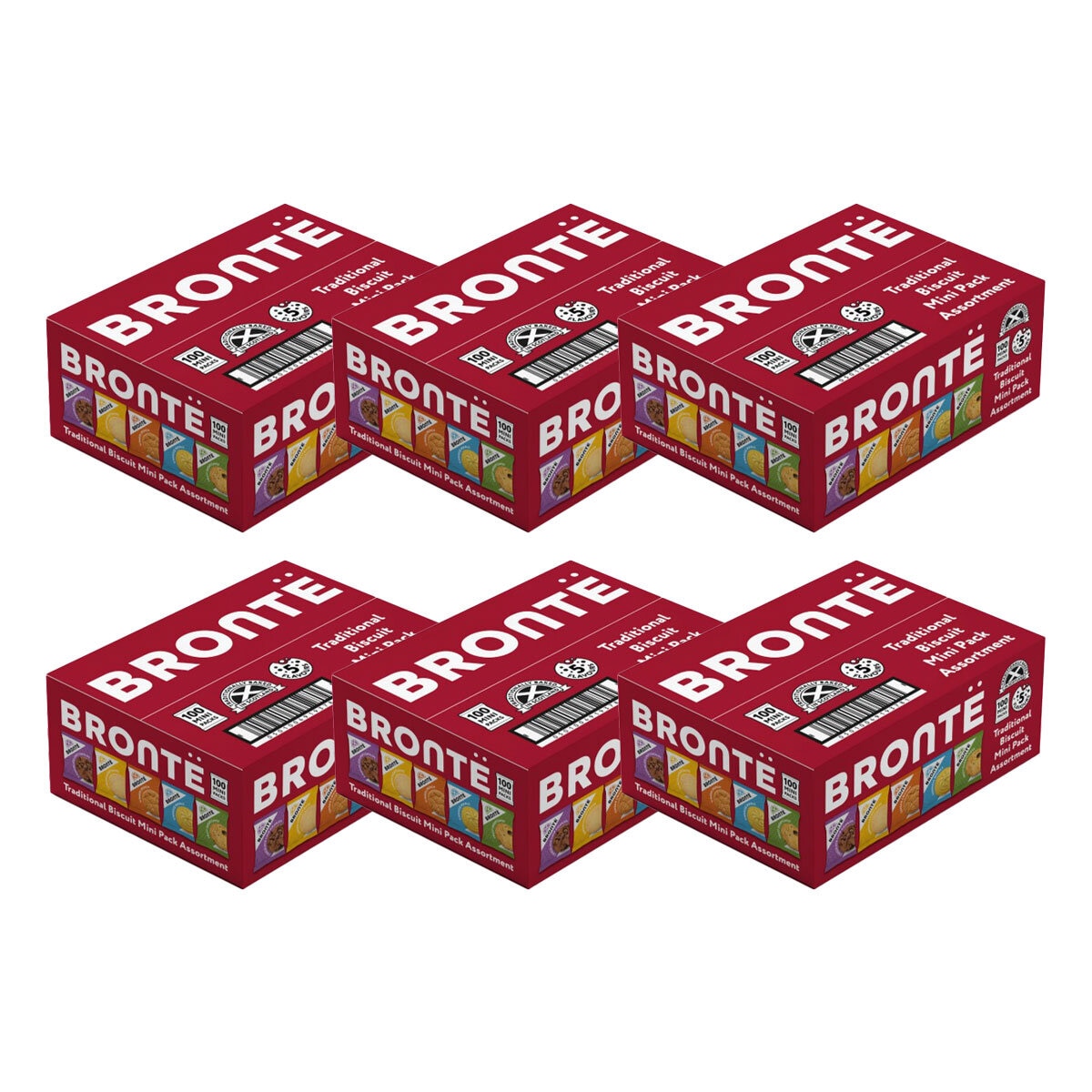 Bronte Assorted Mini Pack, 100 x 30g 6 Packs