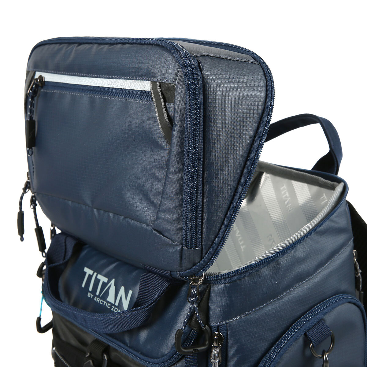 Titan 26 Can Backpack Cooler in Navy