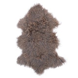 Naturally Sheepskins Mongolian Single Rug 90 x 55 cm in Mocha