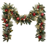 Buy 9ft Decorated Garland Red Item Image at costco.co.uk