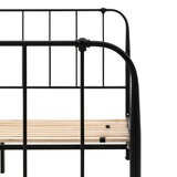 Gallery Loughton Black Metal Bed Frame in 3 Sizes