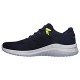 Side view of navy shoe