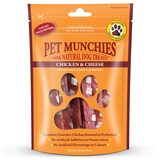 Pet Munchies Natural Chicken & Cheese Dog Training Treats, 4 x 100g