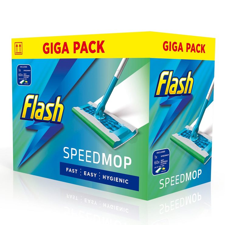 Flash Speedmop Starter Kit With 60 Wet Cloths | Costco UK