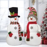 Buy 48" Soft Scultpure Snowman (Top Hat / Stocking Cap) Lifestyle Image at costco.co.uk