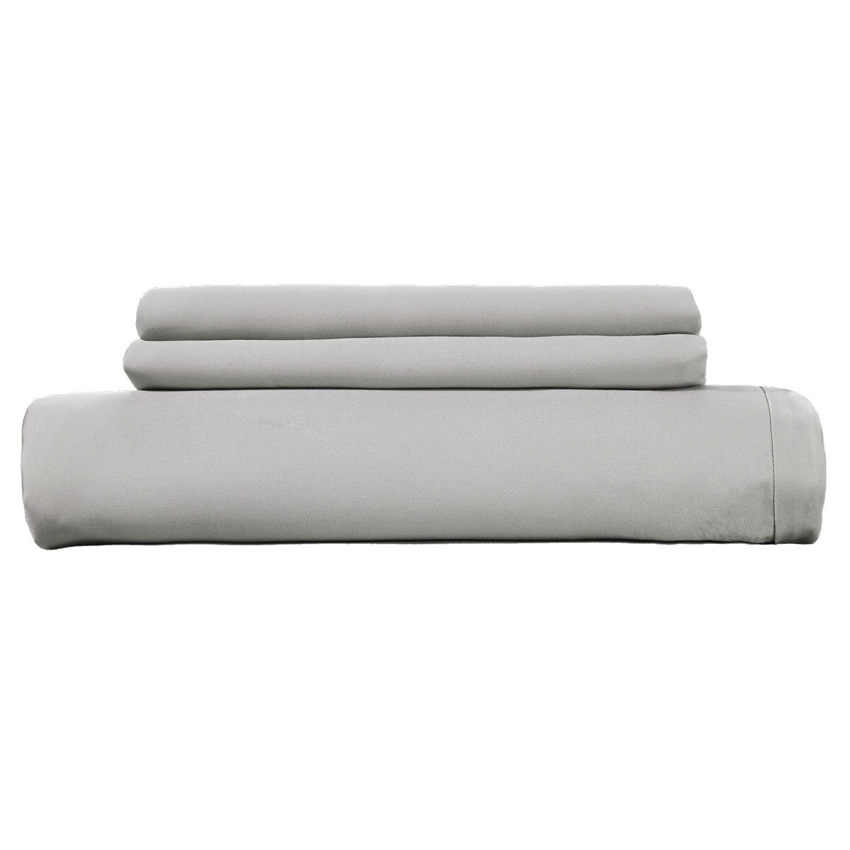 Luff Grey Silk Duvert Set Two Pillowcases