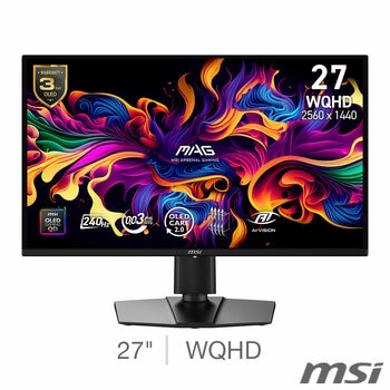 MSI MAG X24 274QP 27 inch WQHD 240Hz QD-OLED Gaming Monitor, 9S6-3CFA9T-003 MSI MAG X24 274QP 27 inch WQHD 240Hz QD-OLED Gaming Monitor, 9S6-3CFA9T-003