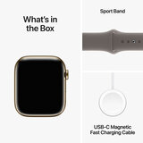 Buy Apple Watch Series 9 Cel, 45mm Gold Stainless Steel Case / Clay Sport Band S/M, MRMR3QA/A at Costco.co.uk