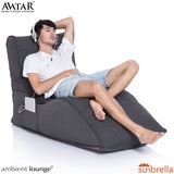 Ambient Lounge Avatar Lounger Outdoor Bean Bag in Black