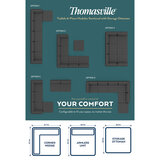 Thomasville Tisdale Dark Grey Modular Sofa