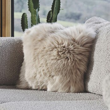 Bowron Single Sided Sheepskin Cushion, 35 x 35cm in 7 Colours Bowron Single Sided Sheepskin Cushion, 35 x 35cm in 7 Colours